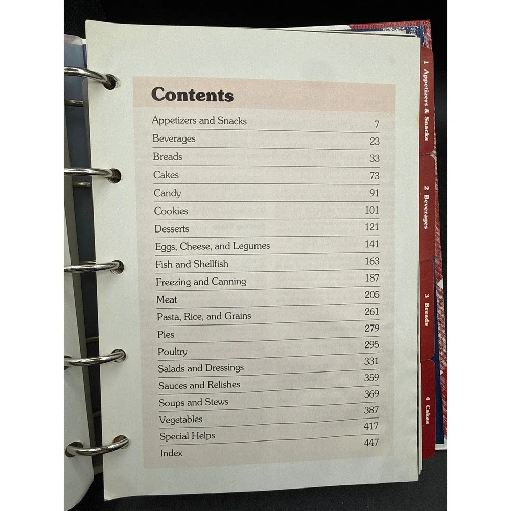 Vintage Better Homes and Gardens New Cook Book 10th Edition 5 Ring Binder 1989